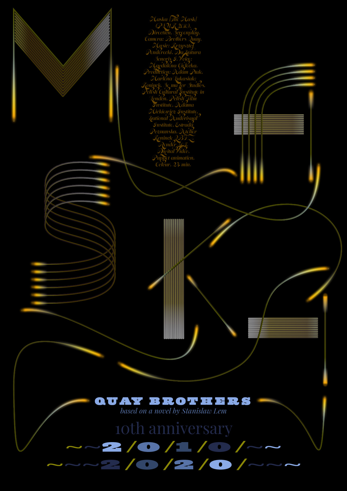 Quay Brothers, MASKA 2010–2020. Fiktives Filmplakat, 2021.